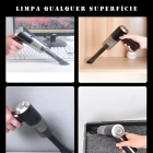 Vacuum Cleaner aspirador portátil recarregável para carro sem fio e casa cor preto