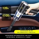 Vacuum Cleaner aspirador portátil recarregável para carro sem fio e casa cor preto