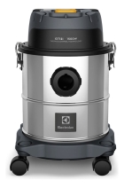 Aspirador de Pó e Água função sopro compacto líquidos químicos inox 1500W 12L total 8,5L útil protetor térmico GT12i