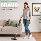 Aspirador Portátil Sem Fio vertical Sixxis BRAVO 14000Kpa HEPA Lavável Limpeza Rápida Casa