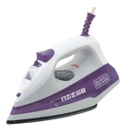 Ferro de Passar Roupa Black+Decker Modelo FX1000 Base Antiaderente Violeta