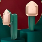 Mini Ferro De Passar Portátil Para Viagem Cabe Mala Roupa Cor Verde