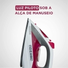 Ferro de Passar Roupa com Vaporizador Black Decker Modelo FX2200 com Opção de Passar a Seco ou a Vapor Base Antiaderente Rosa