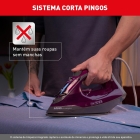 Ferro A Vapor Arno Powergliss Base Xglide Fpo1 Roxo Cor Violeta