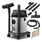 Aspirador de Pó e Água função sopro compacto líquidos químicos inox 1500W 12L total 8,5L útil protetor térmico GT12i