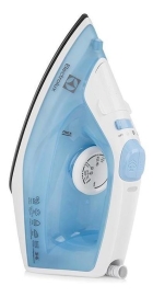 Ferro de Passar Vapor e Seco Electrolux Base Antiaderente Vapor Vertical Extra 1200W Cabo 1.65m Azul SIE60