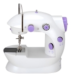 Kit 1 Mini Máquina De Costura Com Mesa E Kit De Costura Cor Branco