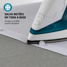 Ferro De Passar A Vapor Mondial F-32 Cor Branco Com Azul