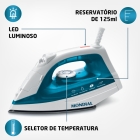 Ferro De Passar A Vapor Mondial F-32 Cor Branco Com Azul