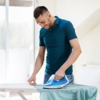 Ferro De Passar A Vapor Bfv202az Base Antiaderente Britânia Cor Azul