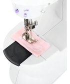 Mini Máquina De Costura Reta Portátil Bivolt 110v/220v Cor Branco