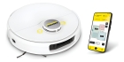 Robô aspirador Kärcher RCV 5 aspira passa pano controle via aplicativo autonomia de 120 min bivolt