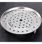 Base Para Cozimento A Vapor Cesto Cozinhar 28 Cm Redondo Cor Aço inox Frequência 0