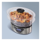 Panela À Vapor Elétrica Painel Digital Compacta 800w Cozi Vapore Conserva Temperatura Após Cozimento 5,2 Litros ? Hamilton Beach