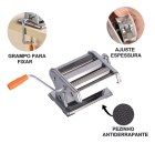 Máquina De Macarrão Espaguete Talharin Lasanha Aço Inox Cor Cor Prateado