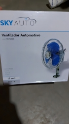Ventilador Automotivo 8 Pol 20 Cm Trailer Caminhão Carro Cor Azul