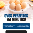 Cozedor De Ovos Portátil Elétrico Automático Cozinha A Vapor Cor Branco 110v