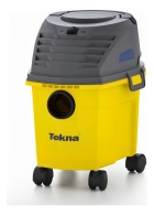 Aspirador Tambor De Pó E Água 1000w 9,5 L Compact Tekna Cor Amarelo/cinza
