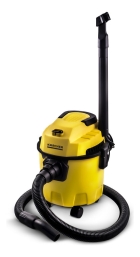 Aspirador de Pó e Água Kärcher WDL 1 1500W Tanque 10L Alcance de 7,5 m Filtro Lavável e Função Soprador