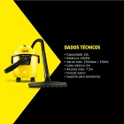 Aspirador de Pó e Água Kärcher WDL 1 1500W Tanque 10L Alcance de 7,5 m Filtro Lavável e Função Soprador