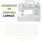 Máquina Costura Lanmax Lm-320 Eletrônica C/ Painel - Cor Branco c/ verde