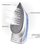 Ferro A Vapor Philco 245ml Pfv40 Base Antiaderente Cor Branco