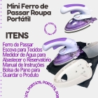 Mini Ferro De Passar Vertical Viagem Roxo