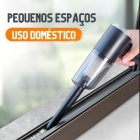 Top House Aspirador Portátil Automotivo Potente 100 mL Recarregável Cor Preto