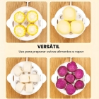 Cozedor De Ovos Elétrico Portátil Cozinha À Vapor Cor Amarelo Frequência 50~60