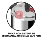 Panela De Pressão Clock + Fechamento Interno 3l