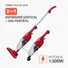 Aspirador de Pó Turbo Cycle, Mondial, 1500W - AP-40-R