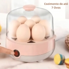 Cozedor Elétrico Ovos Multifuncional A Vapor Rápido 1 Andar Cor Rosa
