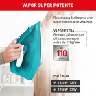 Ferro A Vapor Ultragliss Com Base Durilium Airglide Fup1 Cor Azul-turquesa