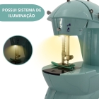 Mini Máquina Costura Azul Portátil Iwmc507az
