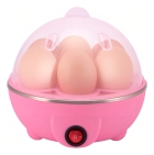 Cozedor De Ovos Portátil Elétrico Cozinha A Vapor Cor Rosa Frequência 60hz