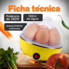 Cozedor Ovos Eletrico Portatil Maquina Cozinha A Vapor Cor Cozedor Ovos Amarelo Frequência 60hz