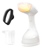 Passadeira a Vapor Portátil 1500W Vaporizador de Roupas com Tanque 250ml Cabo 1,5m Vapor 20ml/min Temperatura 100° a 160°C Vertical Rápida