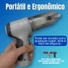Aspirador De Pó Brisa Ecom Mini Soprador Vácuo 3em1 Usb Refil Portátil Recarregável Multifuncional Limpeza Carro Casa Sofá Teclado Poderoso