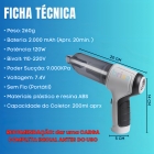 Aspirador De Pó Brisa Ecom Mini Soprador Vácuo 3em1 Usb Refil Portátil Recarregável Multifuncional Limpeza Carro Casa Sofá Teclado Poderoso