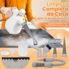 Purecare Limpador A Vapor Portátil Para Cozinha 1000w Com Trava De Segurança Para Crianças,limpeza A Vapor Multifuncional Com11 Acessórios