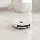 Robô Aspirador Ropo Glass 5 Varre Aspira E Passa Pano Branco