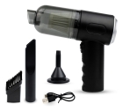 Mini Soprador Aspirador Pó Sem Fio Portátil Recarregável Usb Preto