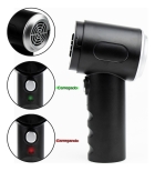 Mini Soprador Aspirador Pó Sem Fio Portátil Recarregável Usb Preto