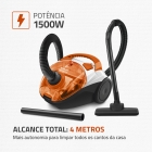 Aspirador de Pó, Mondial, 1500W - AP-15 Cor laranja