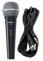 Microfone Multiuso Shure SV100 com Fio Preto/Prata