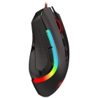 Mouse Gamer Redragon Griffin M607 com Fio Preto/Vermelho