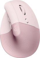 Mouse Logitech Ergomon Lift Wireless Sem Fio - Rosa