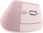 Mouse Logitech Ergomon Lift Wireless Sem Fio - Rosa