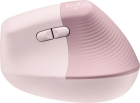 Mouse Logitech Ergomon Lift Wireless Sem Fio - Rosa