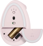 Mouse Logitech Ergomon Lift Wireless Sem Fio - Rosa